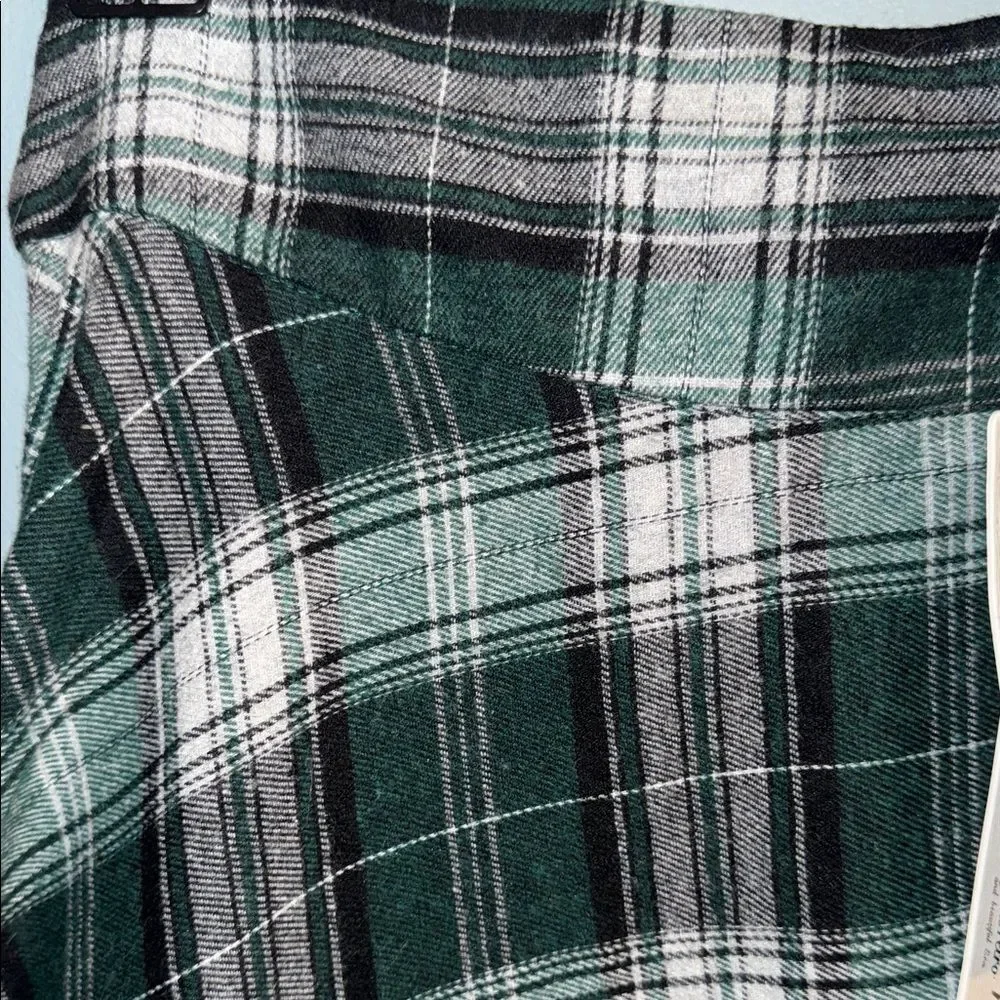 Plaid A-Line Vintage NWT Midi Skirt in Black watch Plaid Women’s L